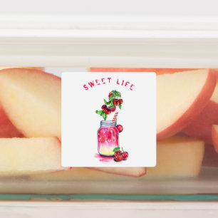 Etiquetas Cherry Labels Suice Frutas Legal Beber