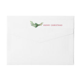 Etiquetas Chic Red Holly Sai Feriado de Natal