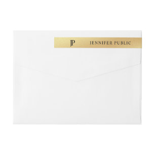 Etiquetas Chique elegante moderno Dourado glamoroso do