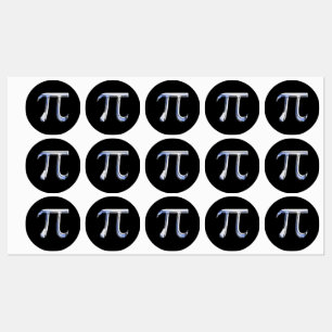 Etiquetas Chrome Like Pi - Símbolo Impressão