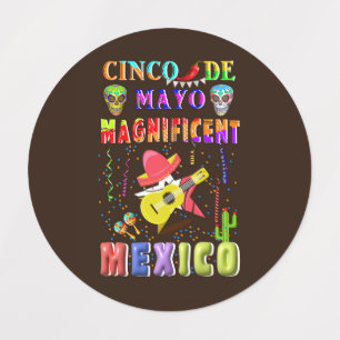 Etiquetas Cinco de Mayo magnífico México