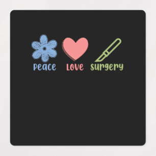 Etiquetas Cirurgia do Amor pela Paz Doutor Neurologia Cirurg