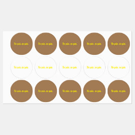 Etiquetas Citações de Motivação GYM E Castanho Claro