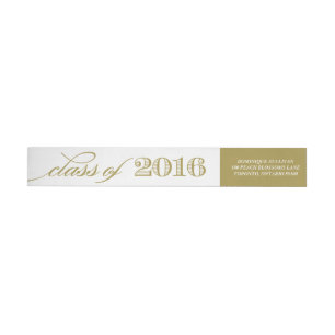 Etiquetas Classe Elegante de Script de 2016   Graduação Do