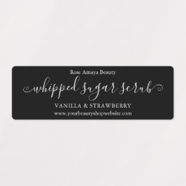 Etiquetas Clássico de Script Moderno, Preto e Branco Horizon