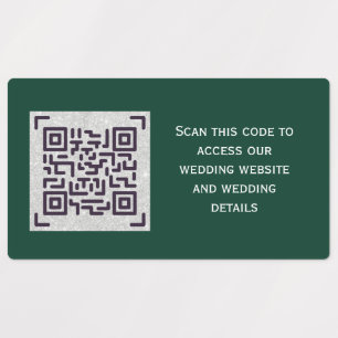 Etiquetas Código QR do ORÇAMENTO Detalhes do Site de Casam