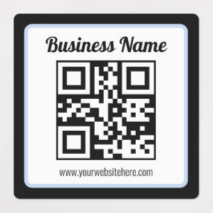 Etiquetas Código QR e texto editáveis à prova d'água