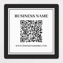 Código QR empresarial | Preto e Branco