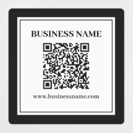 Etiquetas Código QR empresarial | Preto e Branco