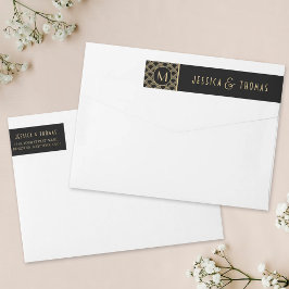 Etiquetas Coleção de Casamentos Art Deco Gatsby, de 1920