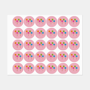 Etiquetas Colírios Coloridos Espirais Assorcidos