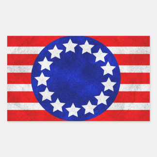 Etiquetas coloniais da bandeira dos Estados Unidos