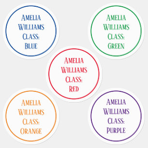 Etiquetas Coloração Personalizada Voltando Às Roupas Da E