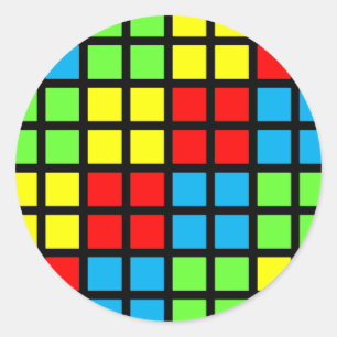 Etiquetas coloridas brilhantes da ilusão óptica