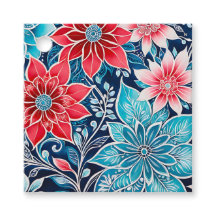 Etiquetas Coloridas de Arte de Batata Floral