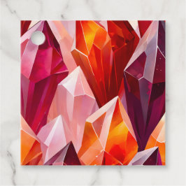 Etiquetas Coloridas de Arte de Cristal Rock