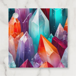 Etiquetas Coloridas de Arte de Cristal Rock