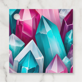 Etiquetas Coloridas de Arte de Cristal Rock