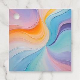 Etiquetas Coloridas De Arte De Pintura De Óleo