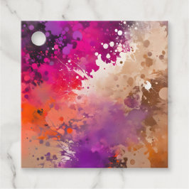 Etiquetas Coloridas de Arte de Pintura de Pinta Co