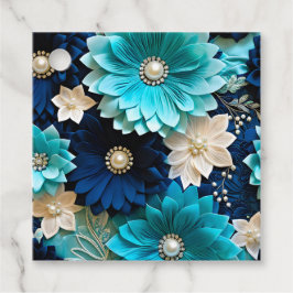 Etiquetas Coloridas de Arte de Tecido Floral