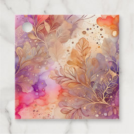 Etiquetas Coloridas de Arte de Tinta Abstrato