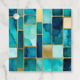 Etiquetas Coloridas De Arte De Vidro Colorida