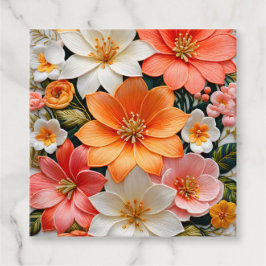 Etiquetas Coloridas De Arte Floral