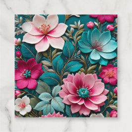 Etiquetas Coloridas De Arte Floral