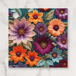 Etiquetas Coloridas De Arte Floral