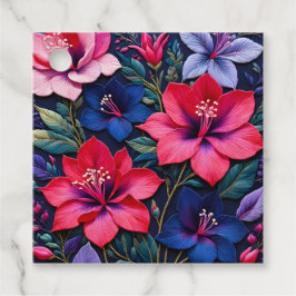 Etiquetas Coloridas De Arte Floral