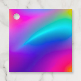 Etiquetas Coloridas De Arte Metálica