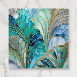 Etiquetas Coloridas de Presente na Arte Deco