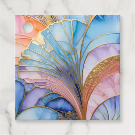 Etiquetas Coloridas de Presente na Arte Deco