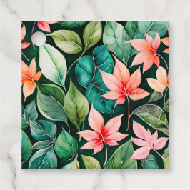 Etiquetas Coloridas para Presente de Arte Botânica