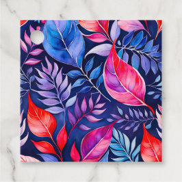 Etiquetas Coloridas para Presente de Arte Botânica