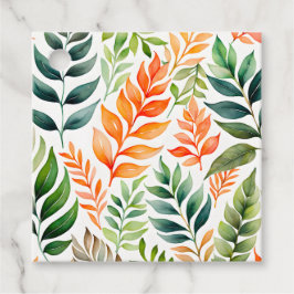 Etiquetas Coloridas para Presente de Arte Botânica