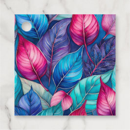 Etiquetas Coloridas para Presente de Arte Botânica