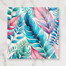 Etiquetas Coloridas para Presente de Arte Botânica