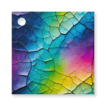 Etiquetas Coloridas para Presente de Papel Crackle