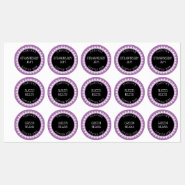 Etiquetas com etiqueta de latão, preto e branco