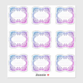 Etiquetas com filigrana escalada