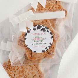 Etiquetas com Impressão de Aniversário de Vaca