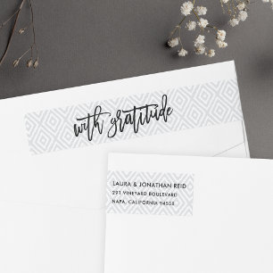 Etiquetas Com o obrigado Wedding da gratitude   você