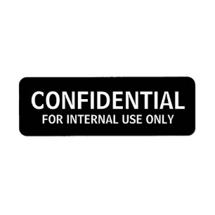 Etiquetas CONFIDENCIAIS