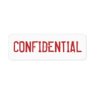 Etiquetas CONFIDENCIAIS