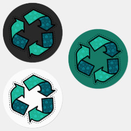 Etiquetas Conheça o Reciclagem - Dia da Terra