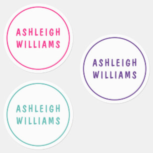 Etiquetas Conjunto de Nomes de Rapariga Personalizados Mínim