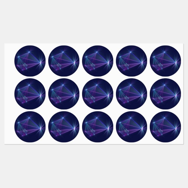 Etiquetas Constelação, Abstrato Fantasy Arte Fractal (Folha)