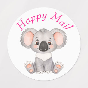 Etiquetas cor d'água do endereço de aniversário